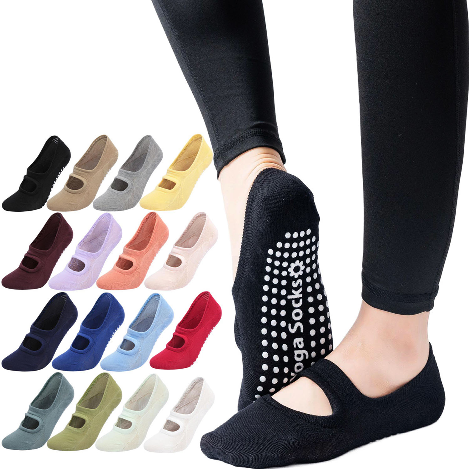Pilates Yoga &A - High Quality Women Yoga Socks Anti-Slip