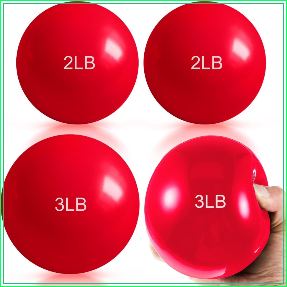 Pilates Toning Ball - 1lb-5lb Weighted Toning Balls for Exercise,