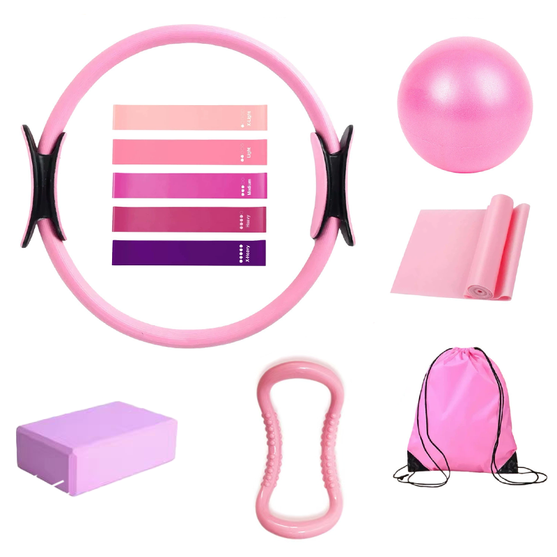 Pilates Yoga Resistance Ring - Pilates 11-Piece Set, Includes 13inch Magic