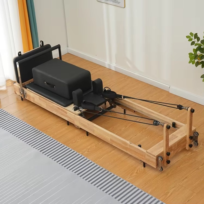 Pilates Yoga Room - Wood Folding Pilates Reformer Set for
