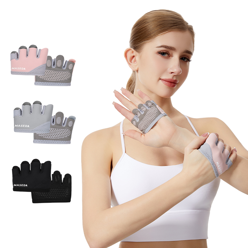 Pair of Fitness Fingerless Glo - Pilates Yoga &A review and price