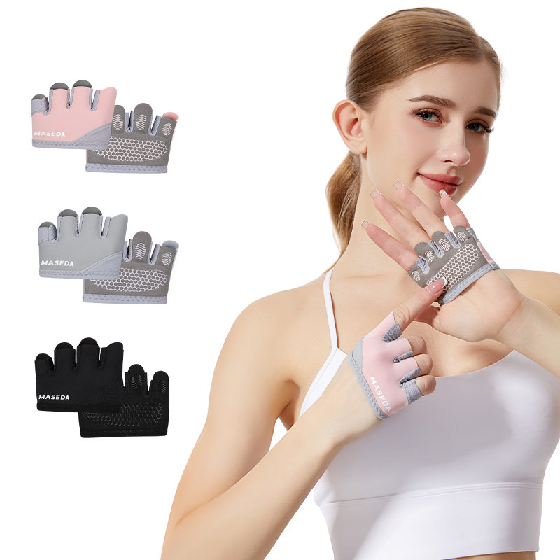 Pair of Fitness Fingerless Glo - Pilates Yoga &A review and price