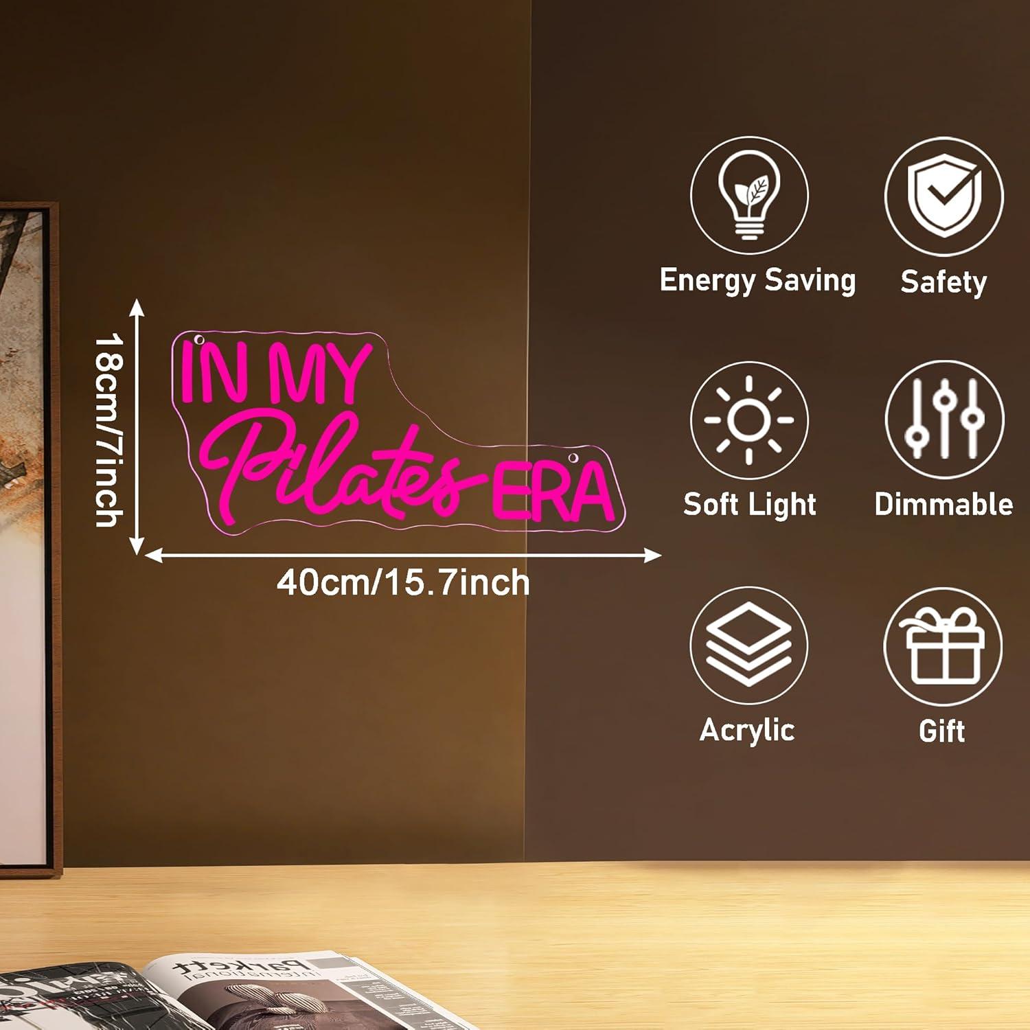In My Pilates Era Neon Sign Di - Pilates Yoga Room review and price