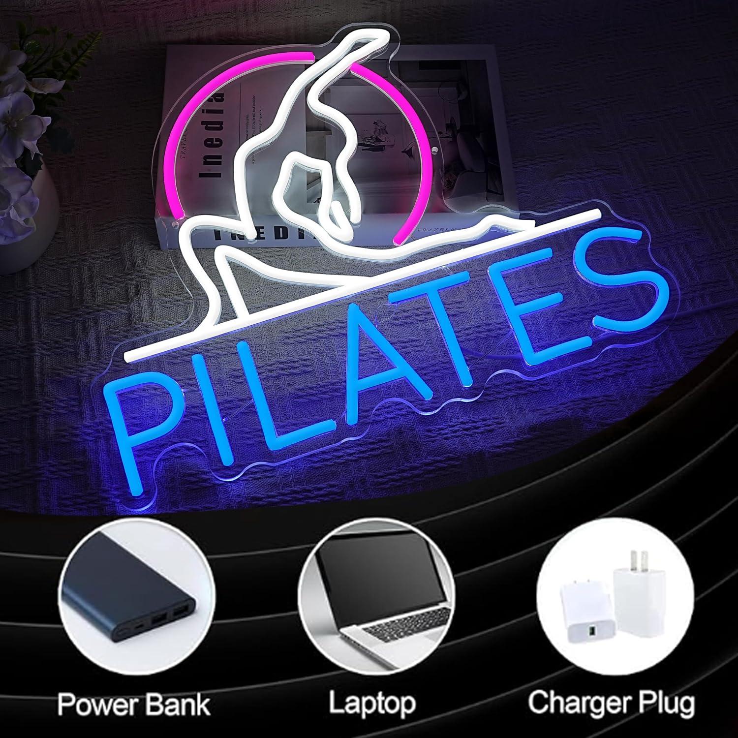Yoga Pilates Neon Sign Dimmabl - Pilates Yoga Room review and price