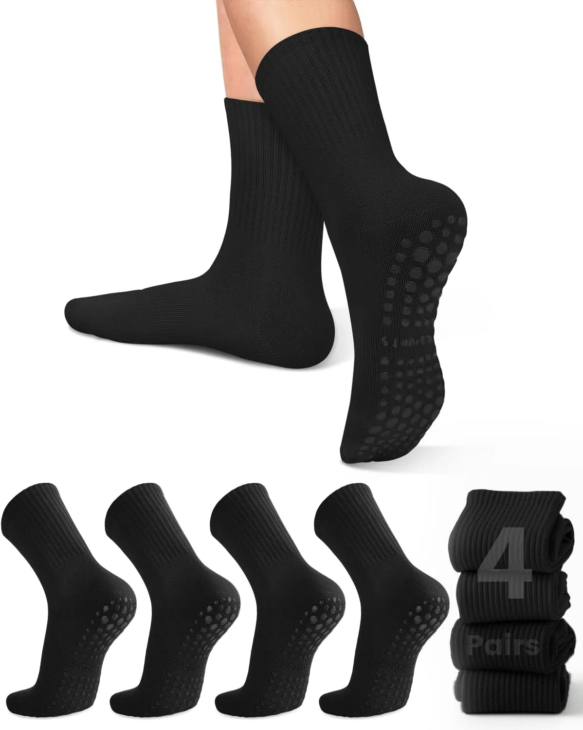 4 pairs of women's yoga socks, - Pilates Yoga &A review and price