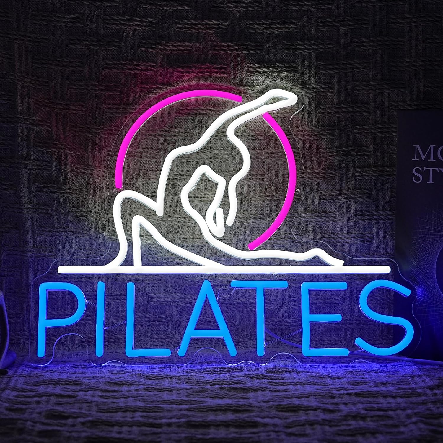 Pilates Neon Sign Yoga Studio  - Pilates Yoga Room review and price