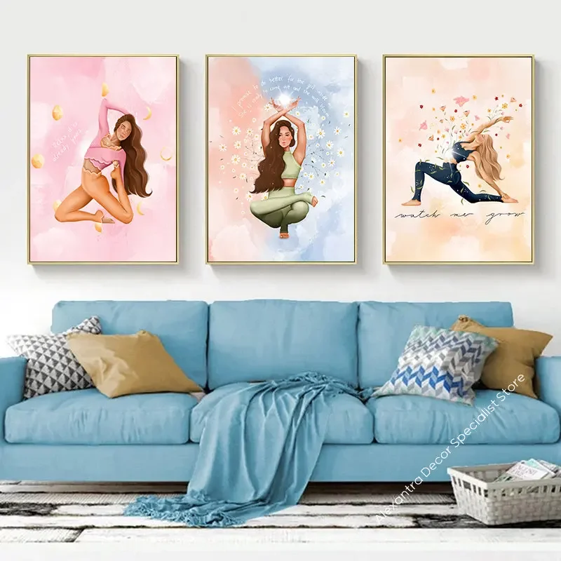 Boho Pilates Exercise Woman Yo - Pilates Yoga Room review and price