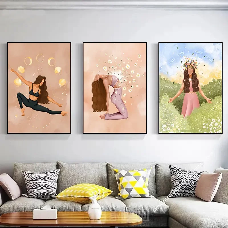 Boho Pilates Exercise Woman Yo - Pilates Yoga Room review and price