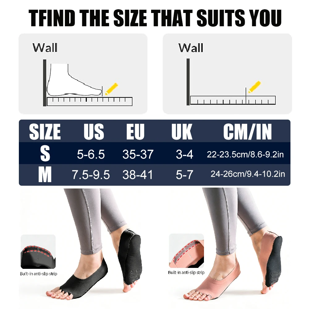 1Pair Toeless Yoga Socks for W - Pilates Yoga Training review and price