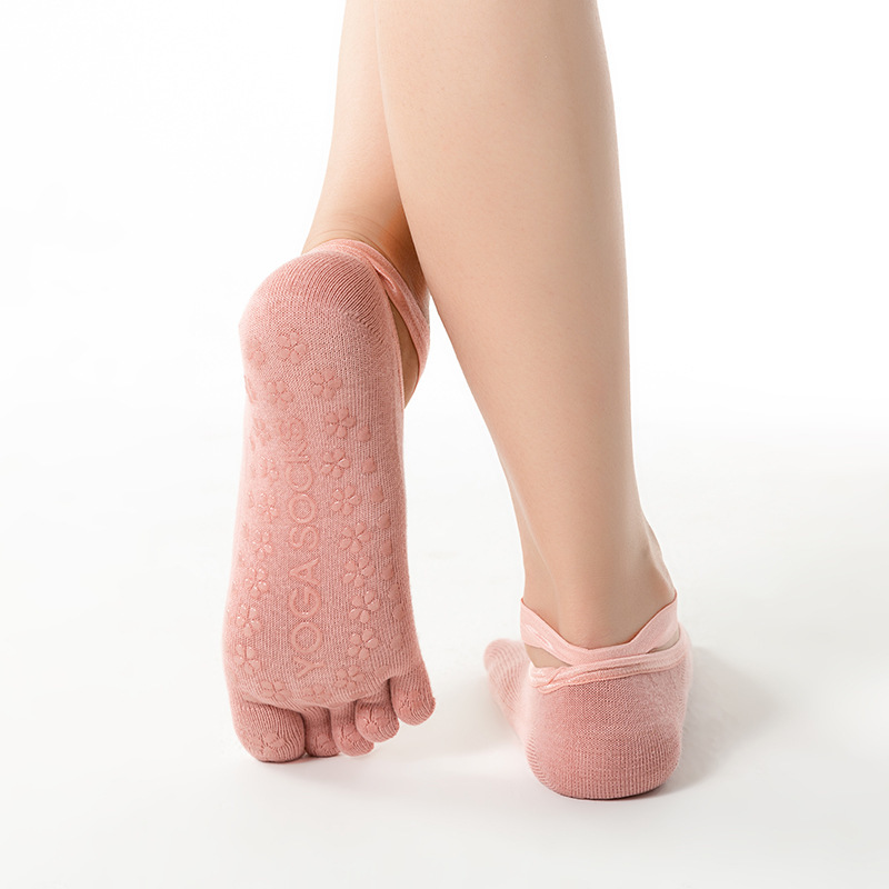 Yoga Sock Women Mid Tube Cotto - Youtube Yoga Pilates review and price
