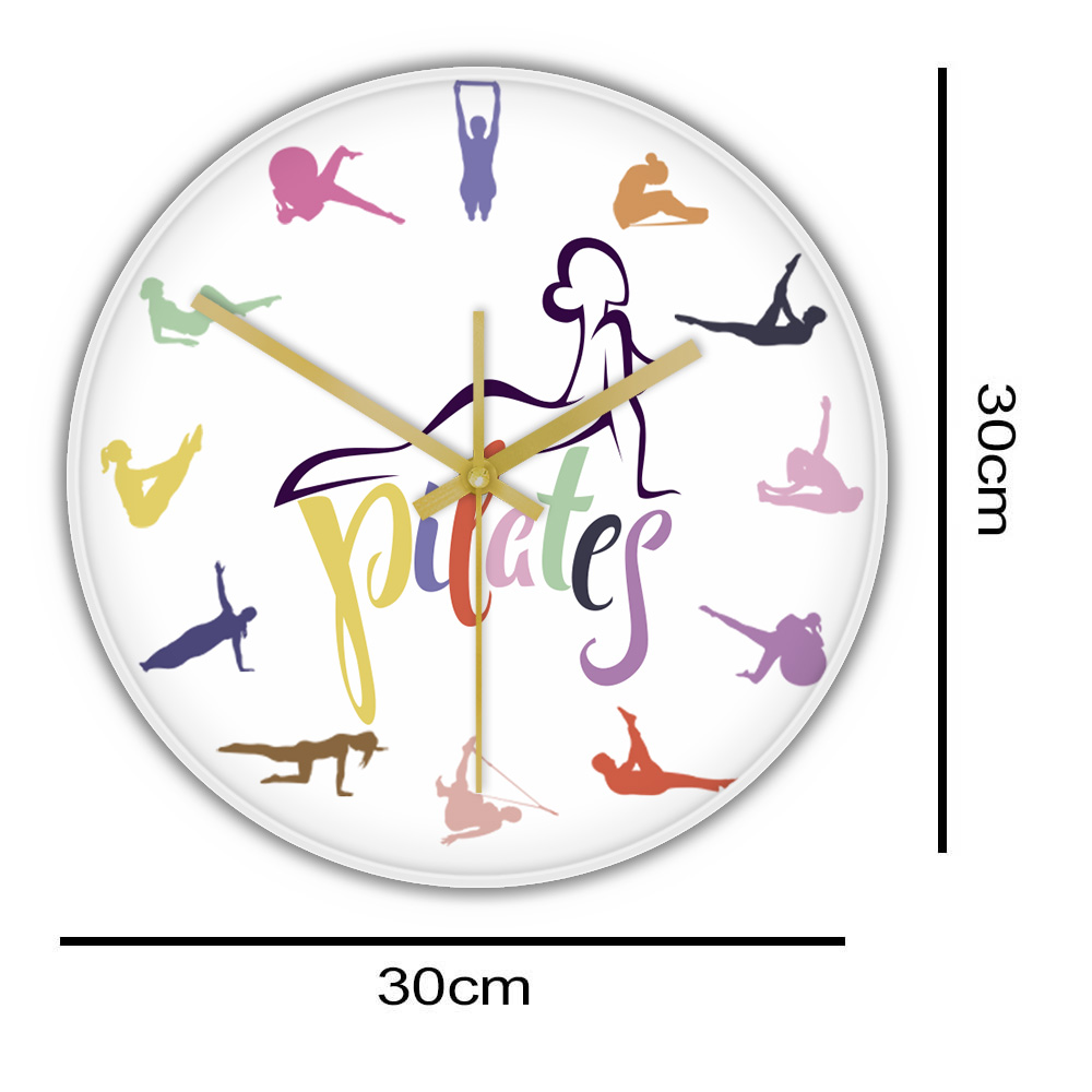 Pilates Pose Colorful Print Wa - Pilates Yoga Room review and price