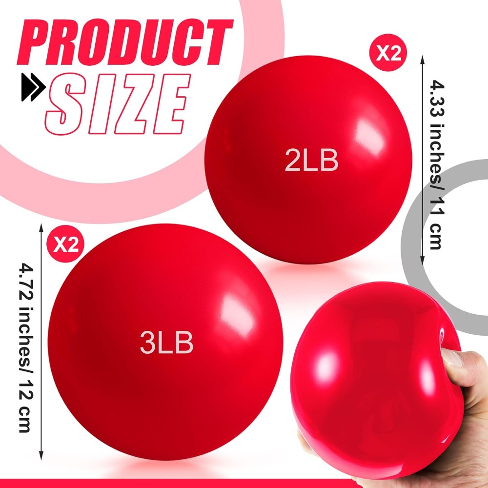 1lb-5lb Weighted Toning Balls  - Pilates Toning Ball review and price