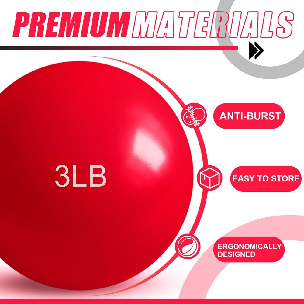 1lb-5lb Weighted Toning Balls  - Pilates Toning Ball review and price