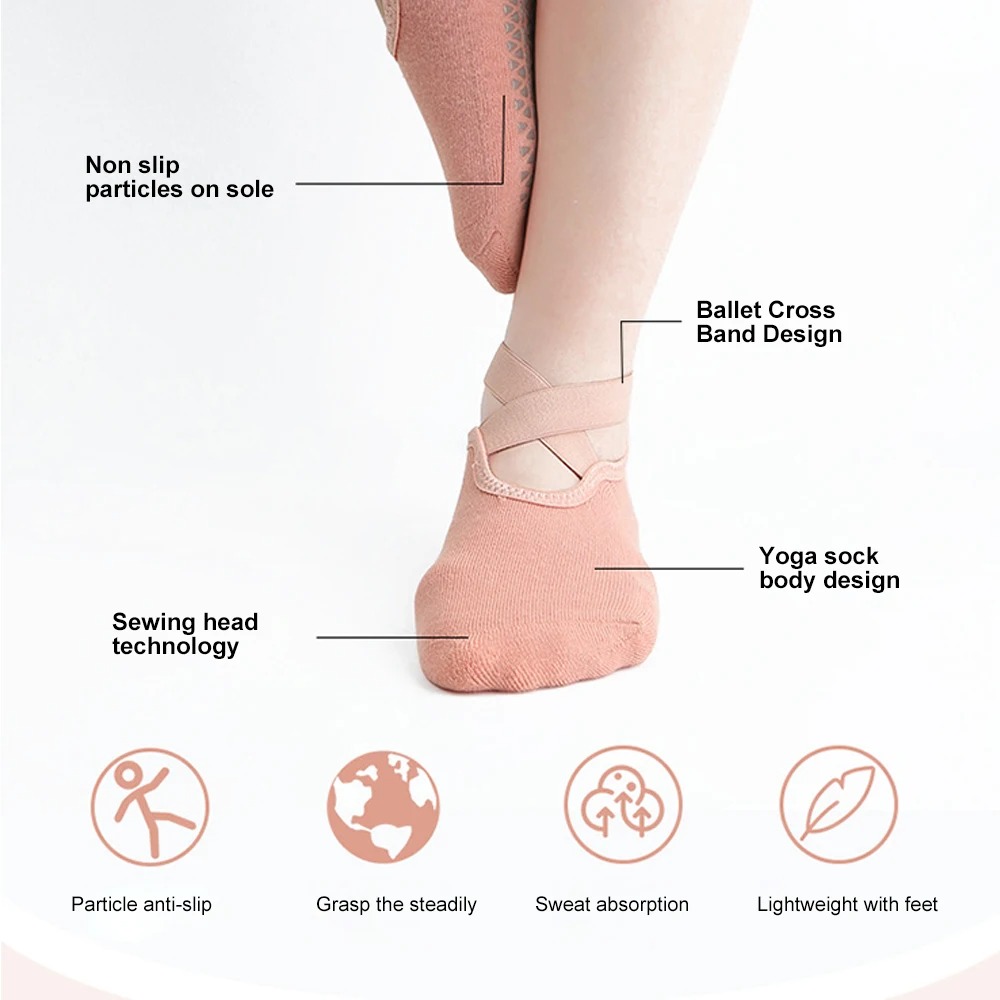 3 Pairs Yoga Sock for Women Ba - Youtube Yoga Pilates review and price