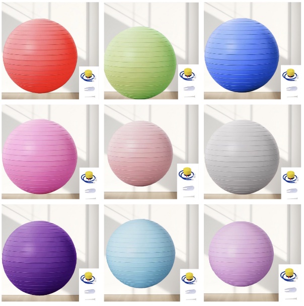 Yoga Ball 75cm Explosion-proof - Pilates Toning Ball review and price