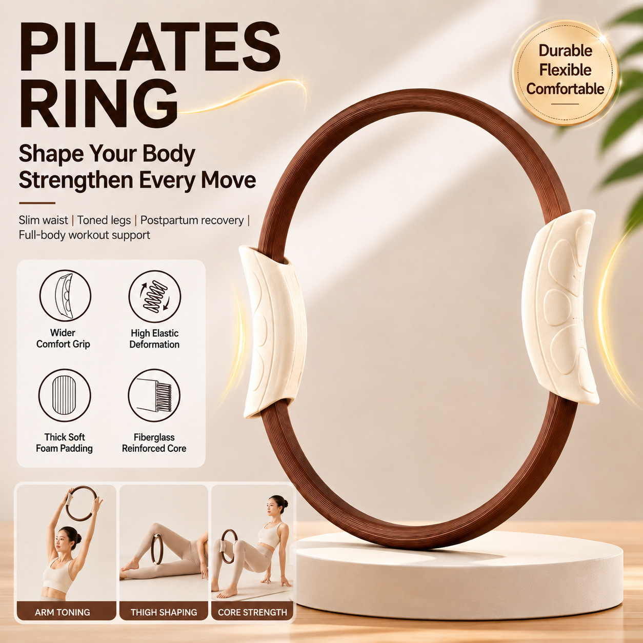Pilates Ring, Yoga Ring, Pelvi - Pilates Yoga Resistance Ring review and price