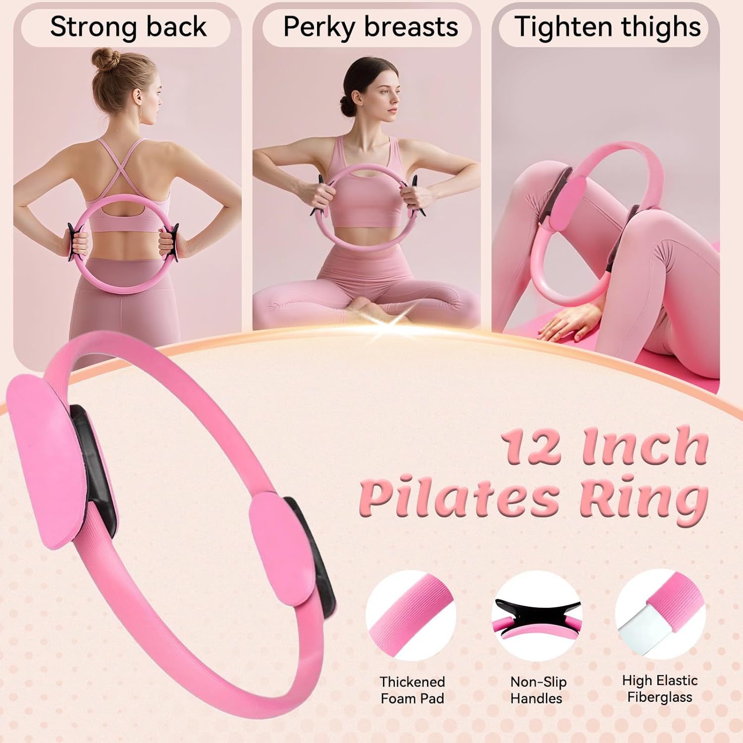 Pilates 11-Piece Set, Includes - Pilates Yoga Resistance Ring review and price