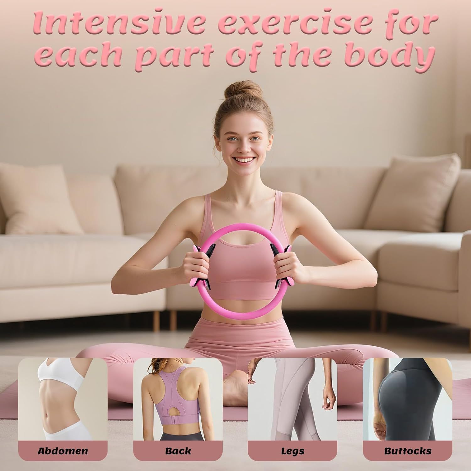 Pilates 11-Piece Set, Includes - Pilates Yoga Resistance Ring review and price