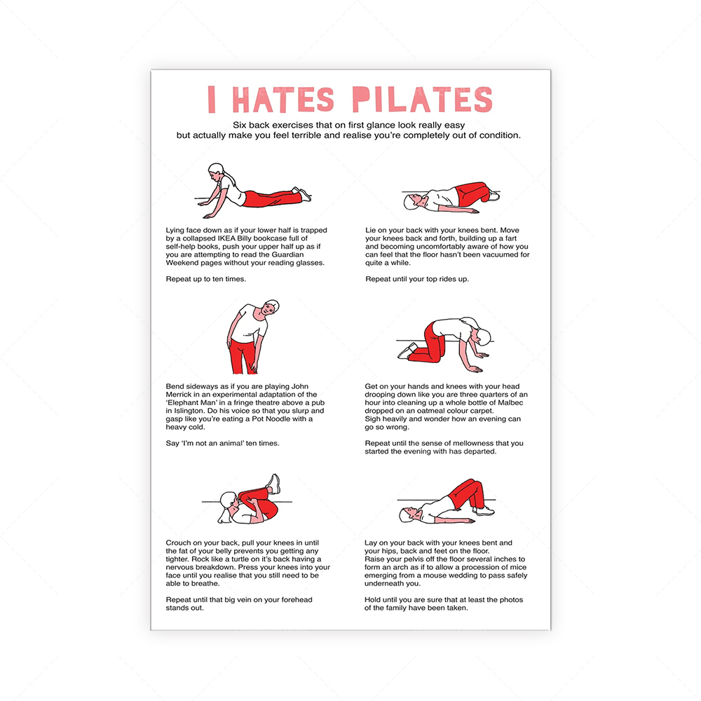 Je déteste PILATES Serviette à - Pilates Yoga Room review and price