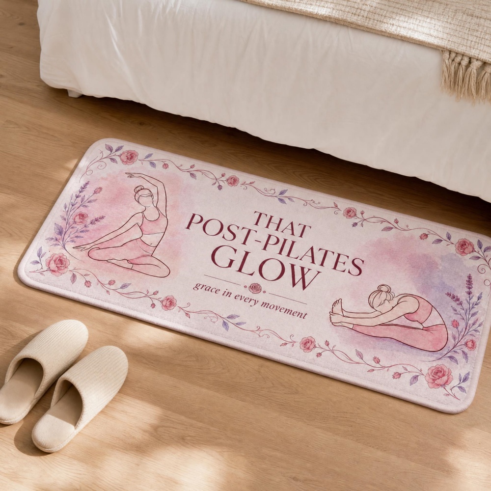 Soft Flannel Floral Yoga Figur - Pilates Yoga Room review and price