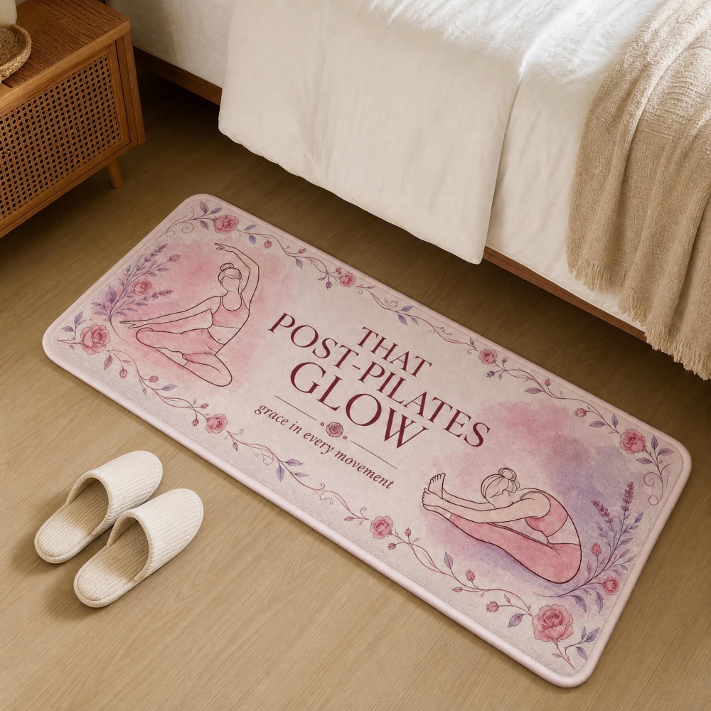 Soft Flannel Floral Yoga Figur - Pilates Yoga Room review and price