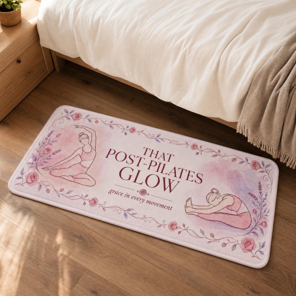 Soft Flannel Floral Yoga Figur - Pilates Yoga Room review and price