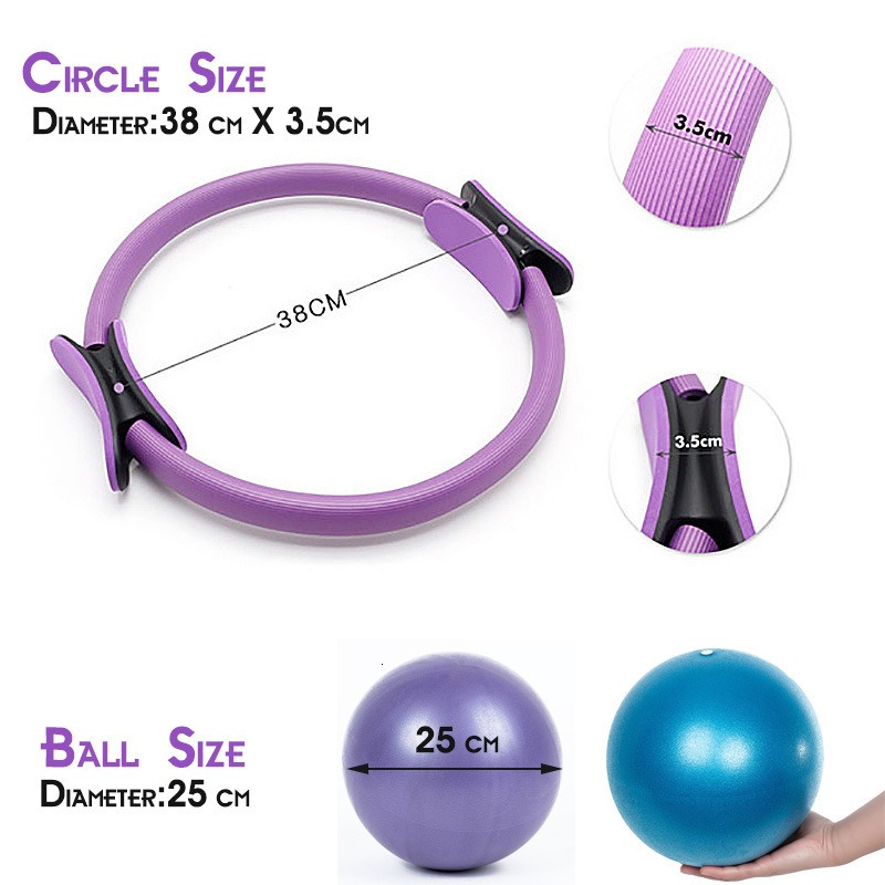 25cm Yoga Pilates Ring Set wit - Pilates Yoga Resistance Ring review and price