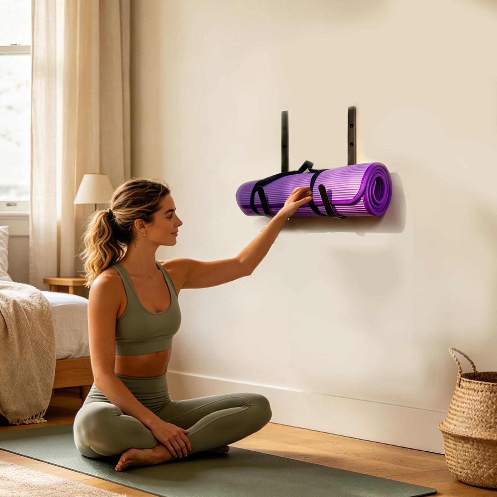 Yoga Mat Wall Mount Foam Rolle - Pilates Yoga Room review and price