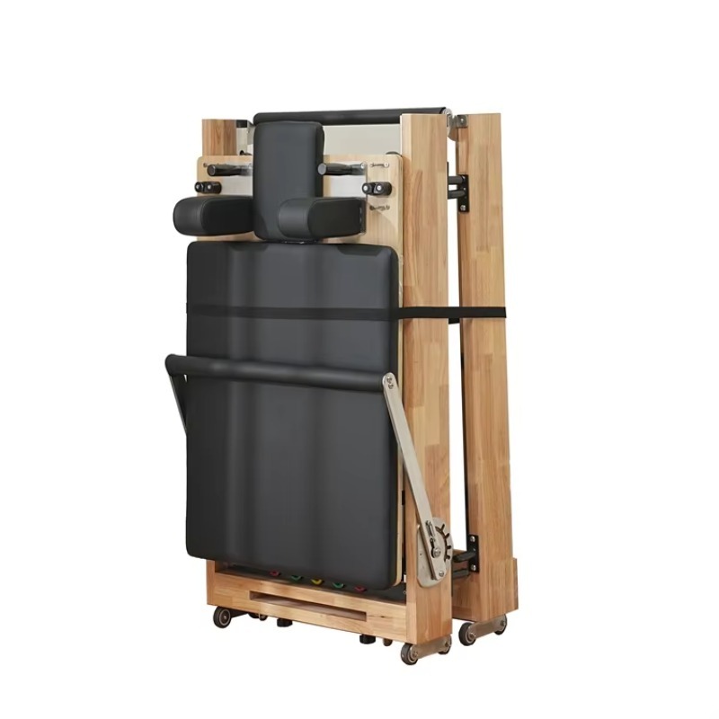 Wood Folding Pilates Reformer  - Pilates Yoga Room review and price